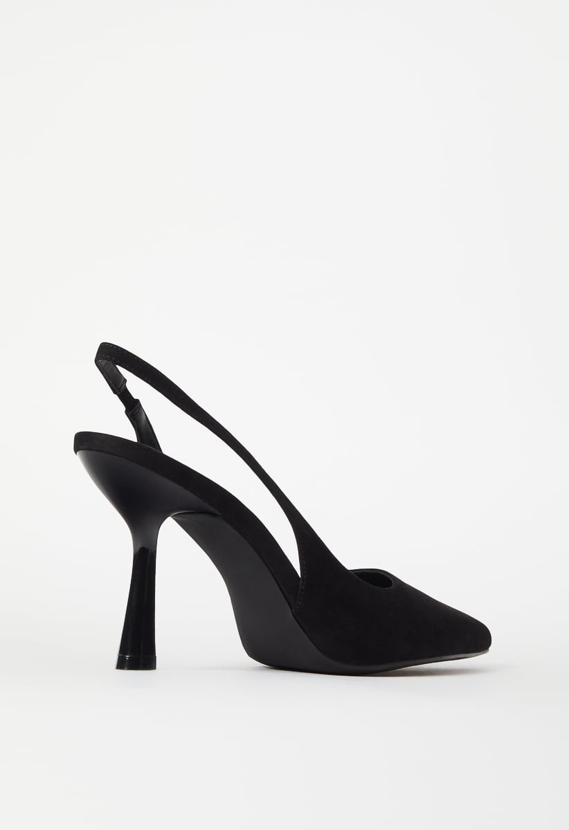 Brit Sling-Back Flared Pump in Black - Get great deals at