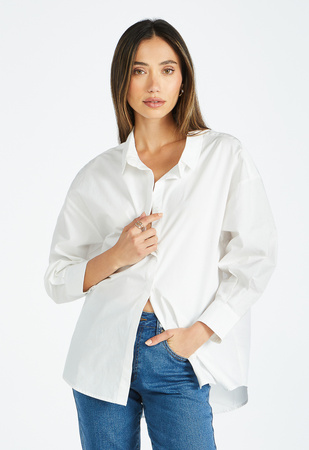 Oversized Men's Shirt in Bright White - Get great deals at ShoeDazzle