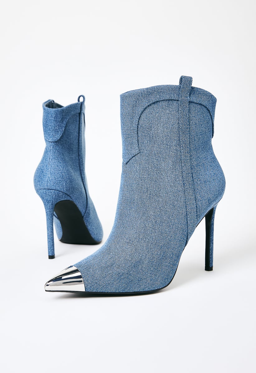 Shoedazzle store denim boots