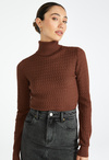 Pointelle Turtleneck Sweater