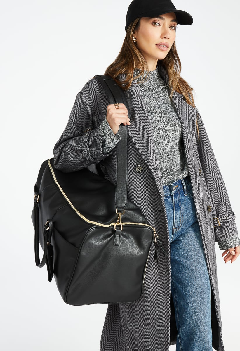 Garment Weekender Bag in Black - Get great deals at ShoeDazzle