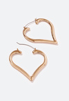 Tori Oversized Heart Hoop Earrings