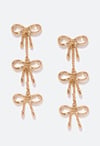 Willa Bow Detailed Strand Earrings