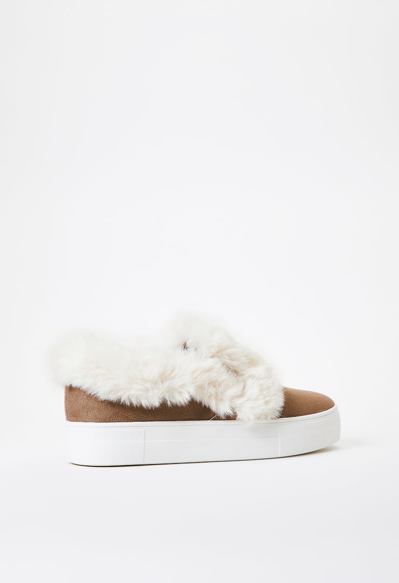 Fur slip ons online