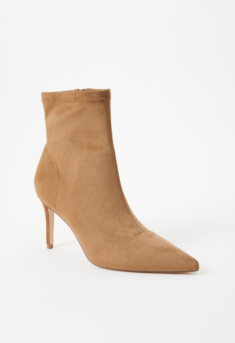 Tan hotsell stiletto booties