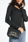 Flap Crossbody With Rectangle Hardware