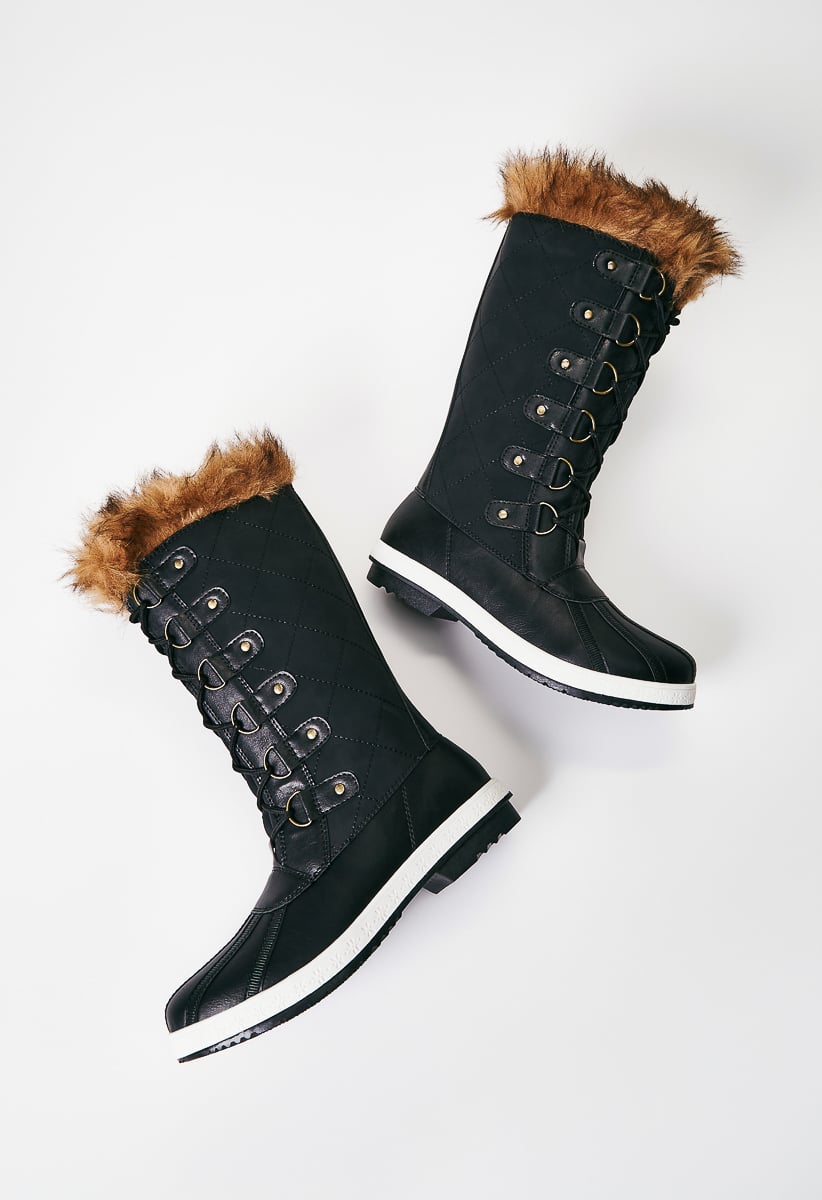 Marley quilted faux fur hotsell snow boot