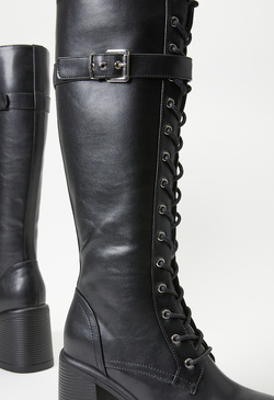 Hara Lace-Up Boot in Black Caviar - Get great deals at Hara Lace-Up Boot in Black Caviar - Get great deals at