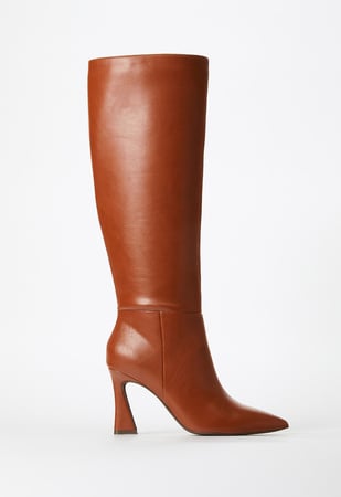 Alice Stiletto Boot in Leather Brown - Get great deals at ShoeDazzle