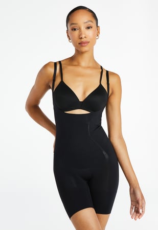 Absolute Sculpt Shaping Romper in Black - Get great deals at ShoeDazzle