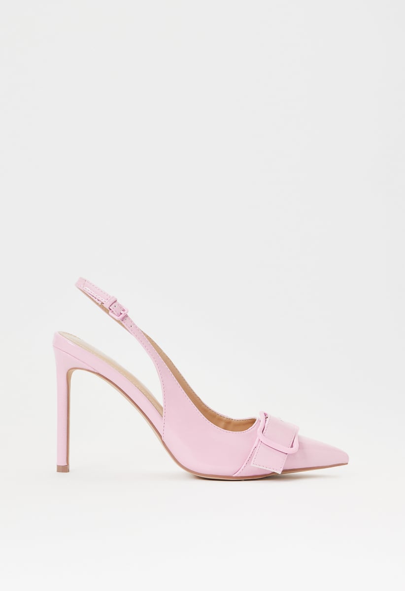 Pink clearance slingback pumps