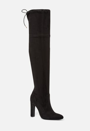 Jesyna Heeled Boot in Black - Get great deals at ShoeDazzle