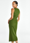 Scoop Neck Midi Slit Dress in Woodbine Green - Get great deals at ...
