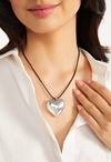 Nina Puff Heart Pendant Necklace