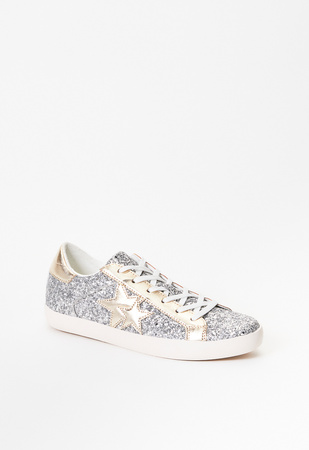 Zaylee Sneaker in Silver Multi - Get great deals at ShoeDazzle