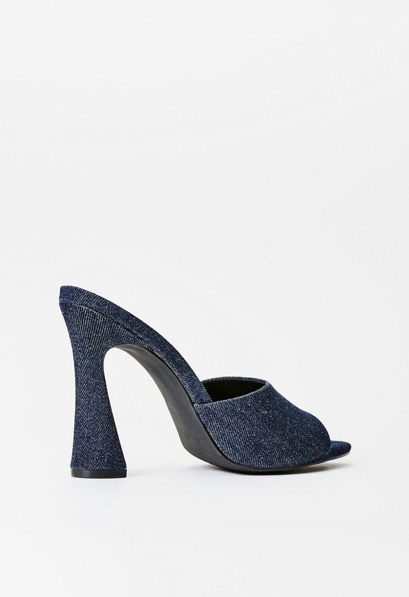 Mira Heeled Sandal in Dark Denim - Get great deals at ShoeDazzle Mira Heeled Sandal in Dark Denim - Get great deals at ShoeDazzle