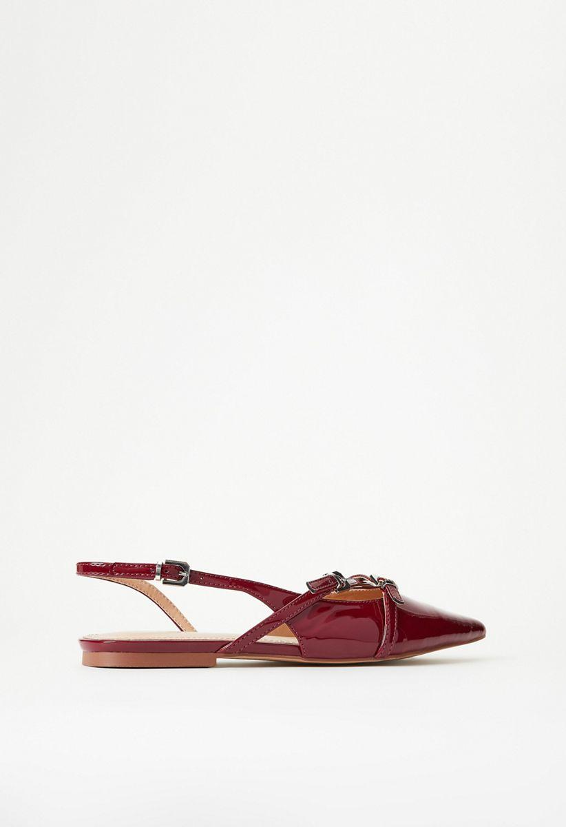 Athina Slingback Flat in Tibetan Red - Get great deals at
