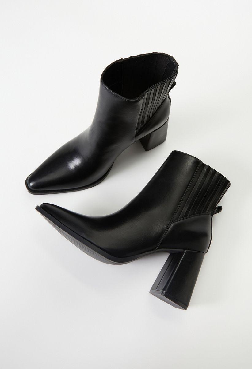 Joni Chelsea Bootie in Black - Get great deals at ShoeDazzle