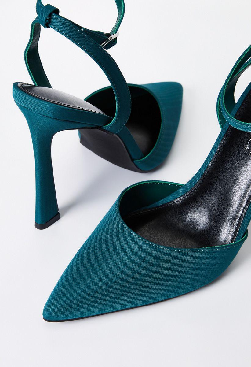 Elaina Ankle Strap Pump in Rain Forest - Get great deals at