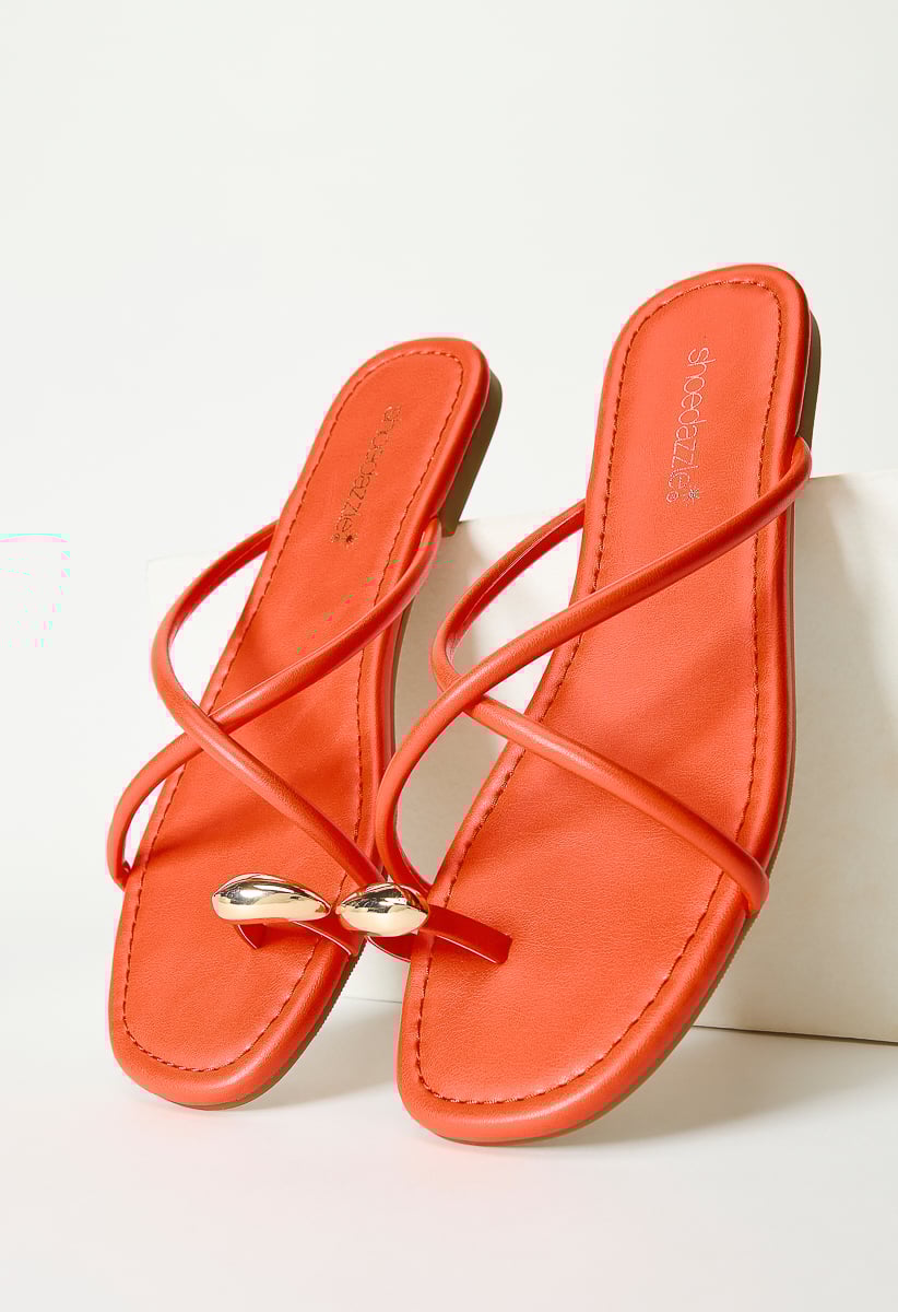【送料&関税込】MSGM Thong Sandals Adi Sun Thong Sandals in Red | Little Burgundy