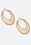 Indy Thread Wrapped Hoop Earrings