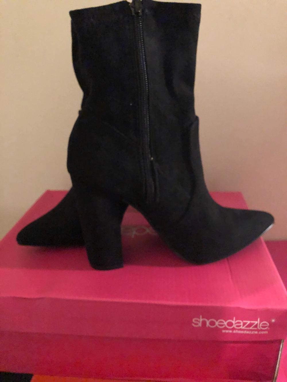 Leela block heel clearance bootie