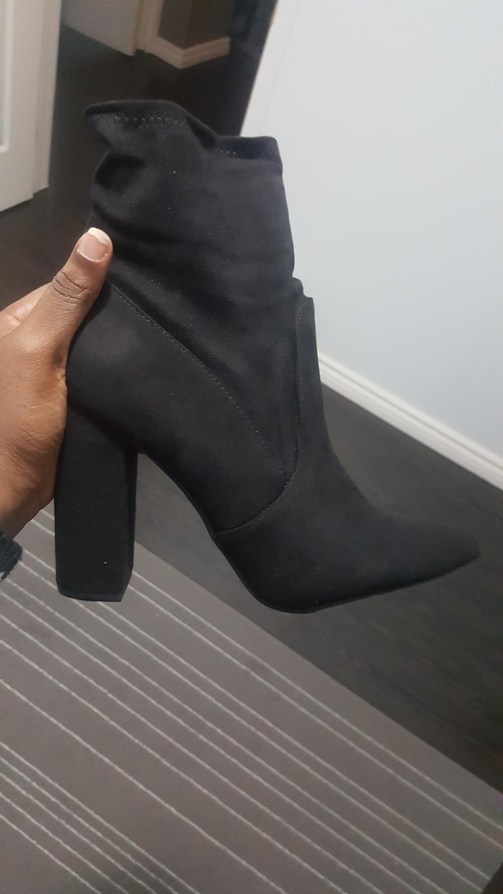 Leela block heel on sale bootie